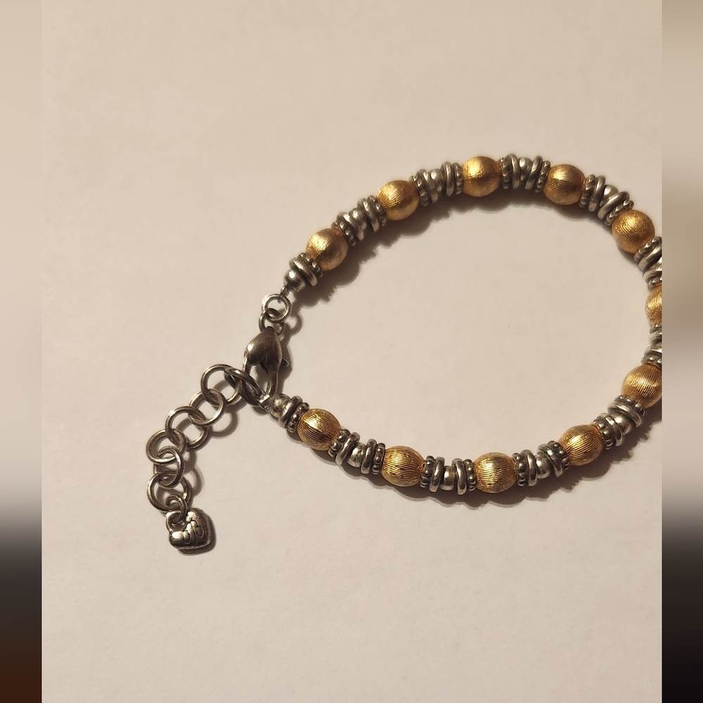 Brighton Milan Silver & Gold Beads Bracelet